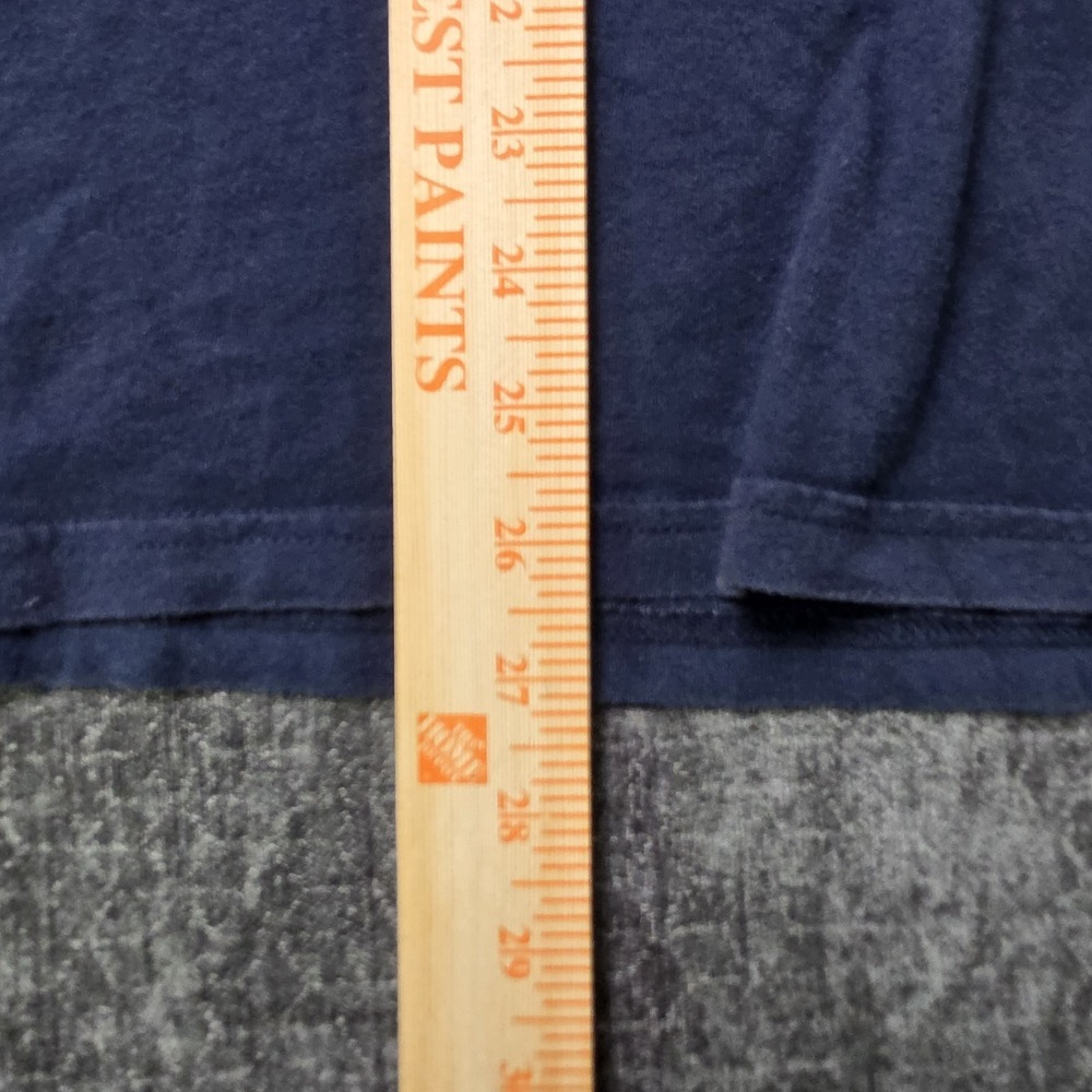Hollister T Shirt Mens Large Box Logo Embroidered Colorblock Blue Pink Preppy‎ L - Picture 3 of 7